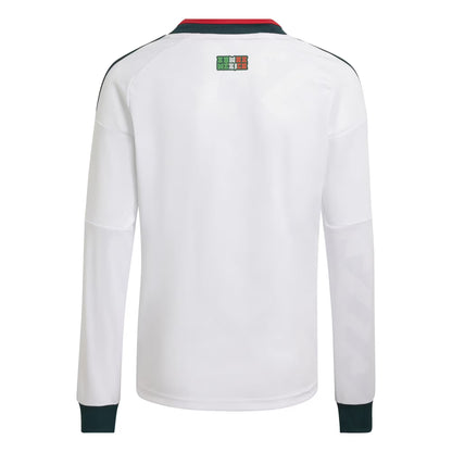 Mexico National Team Youth 2026 Away Replica Long Sleeve Jersey - White