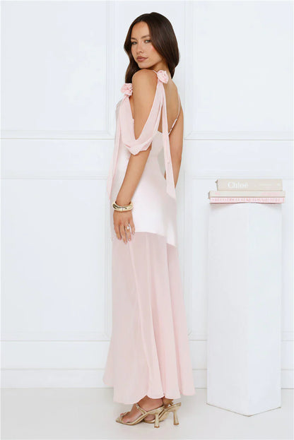 Proposal Satin Maxi Dress Pink