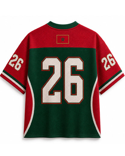 TheRetroTee Personalized Morocco Soccer Mesh Jersey