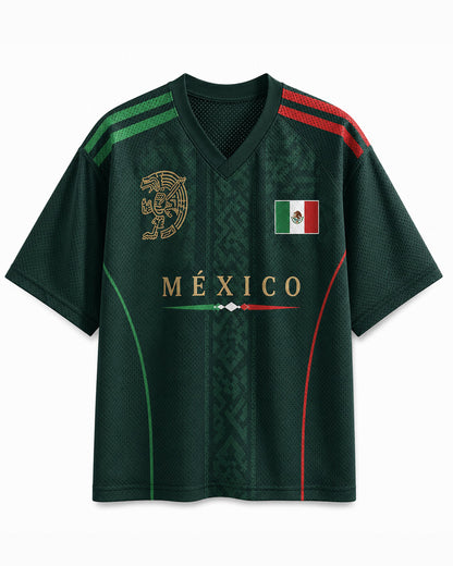 TheRetroTee Custom Mexico Soccer Mesh Jersey