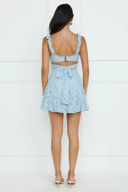 Refreshing Soul Lace Mini Dress