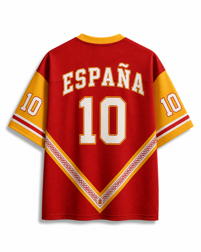 TheRetroTee Spain 26 Vintage Soccer Mesh Jersey