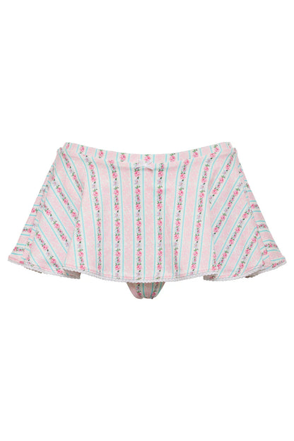 Izabella Floral Swim Skirt Bikini Bottom - French Holiday