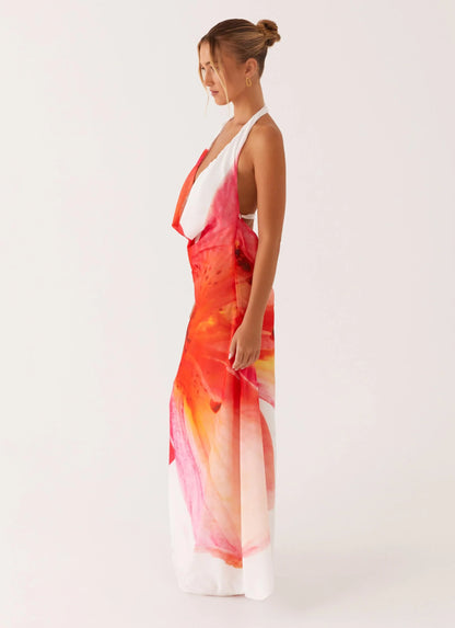 Calabasas Maxi Dress - White Floral