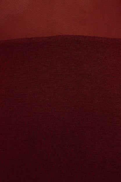 Farrow Long Sleeve Midi Dress - Wine