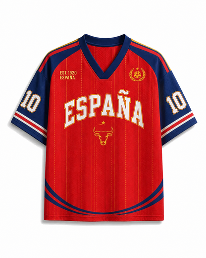 TheRetroTee Spain Soccer Heritage Mesh Jersey