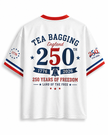 TheRetroTee Tea Bagging England Since 1773 Mesh Jersey