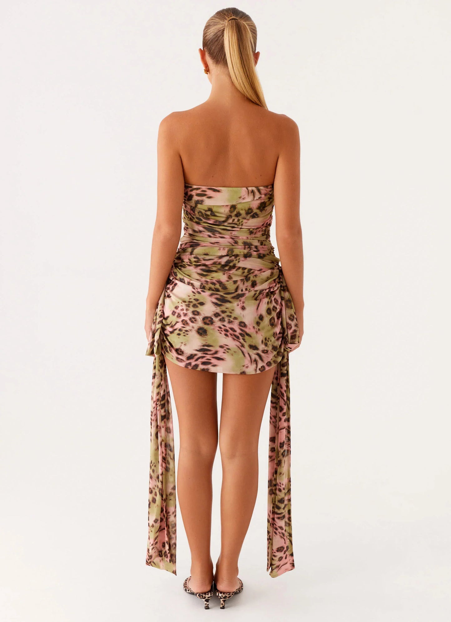 Georgie Mini Dress - Swirl Leo
