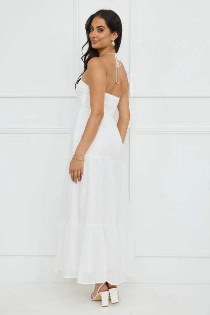 Sunshine Escape Halter Maxi Dress
