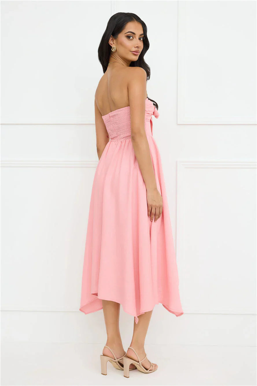Saltwater Soul Strapless Midi Dress