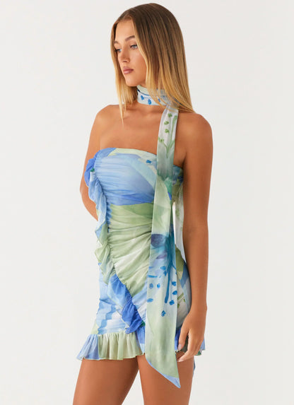 Archie Mini Dress - Flower Print
