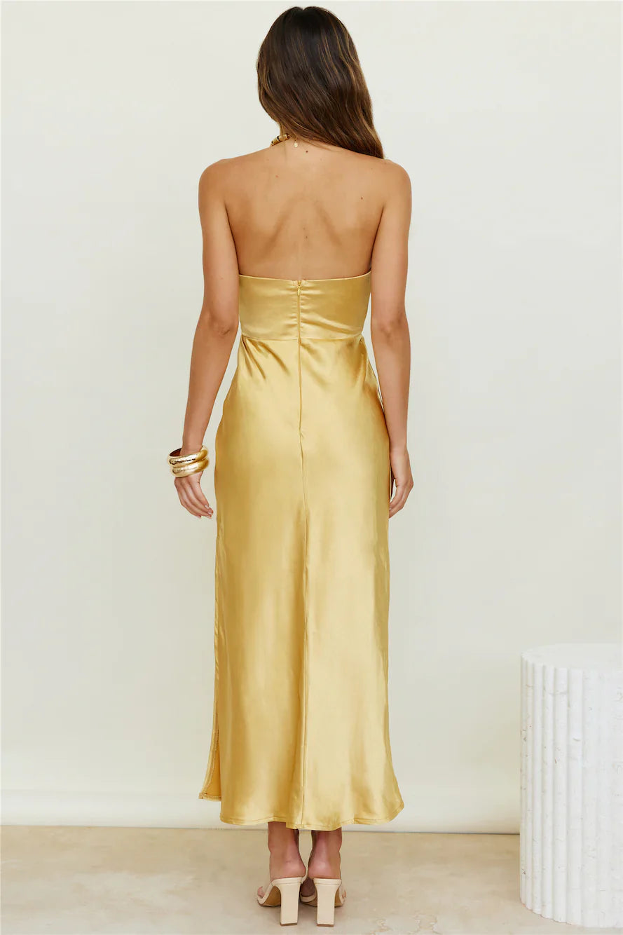 Caraway Maxi Dress Gold