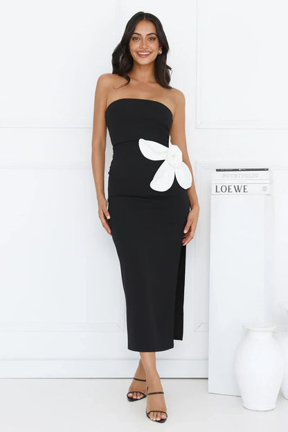 Elisandra Strapless Midi Dress