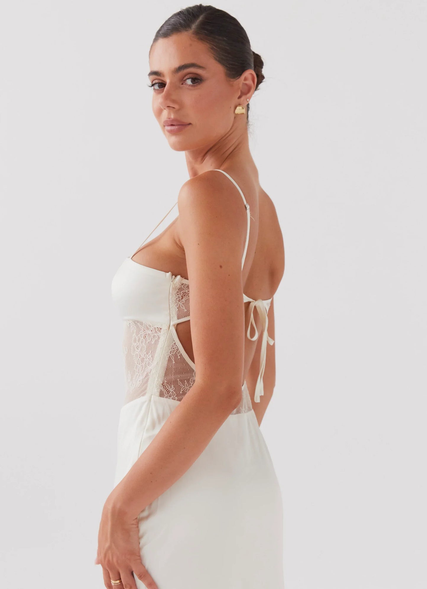 Palais Royale Lace Maxi Dress - Antique