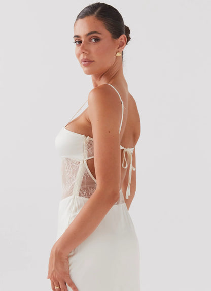 Palais Royale Lace Maxi Dress - Antique