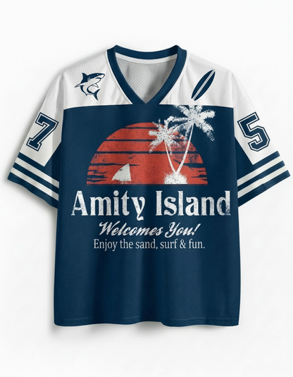 TheRetroTee Enjoy The Sand 1970s Mesh Jersey