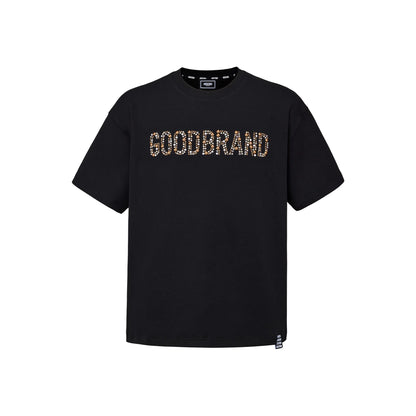GOODBRAND Slogan Champagne Fragment Tee Black (SS26)