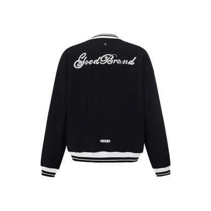 GOODBRAND 3D Embroidered Beaded Floral Long Sleeved Tee Black (FW25)