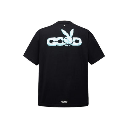 GOODBRAND x PLAYBOY Cloud Silhouette & Classic Puff Logo Tee Black (SS26)