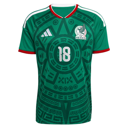 Obed Vargas Mexico National Team 2026  Home Replica Jersey - Green