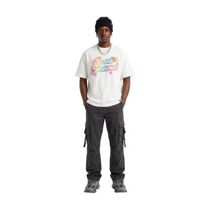 GOODBRAND Colourful Slogan Hot Stamping Tee White (SS26)