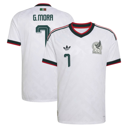 Gilberto Mora Mexico National Team 2026  Away On-Field Jersey - White