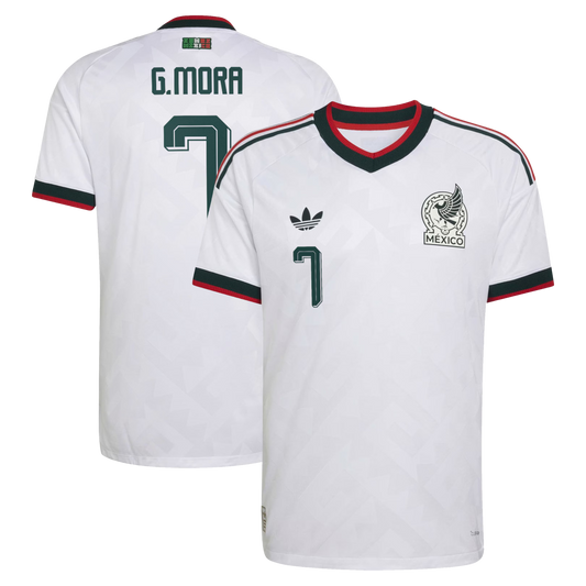 Gilberto Mora Mexico National Team 2026  Away On-Field Jersey - White