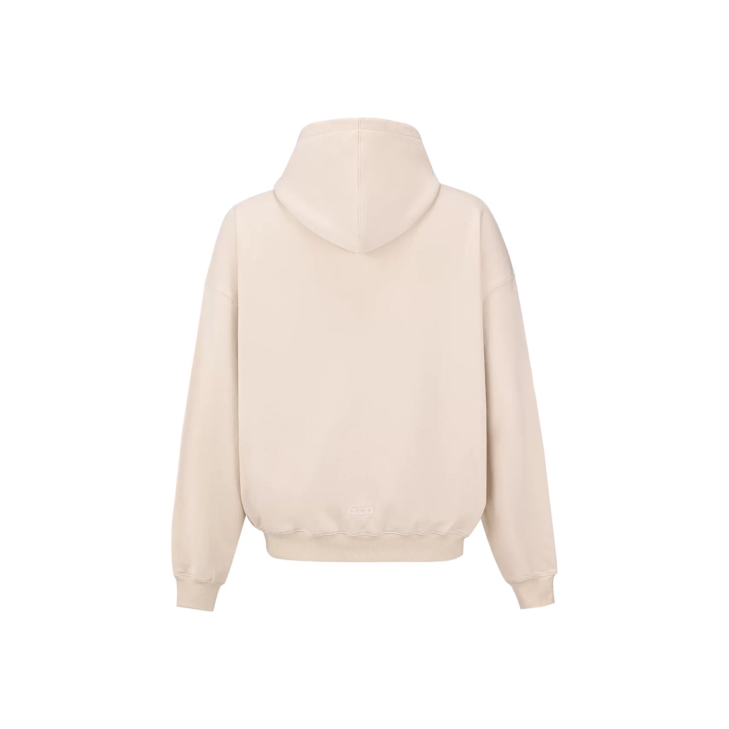 GOODBRAND Pearl Embroidered Slogan Hoodie Beige (FW25)