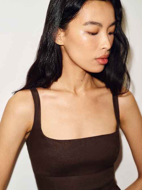 Petites Sabine Linen Dress
