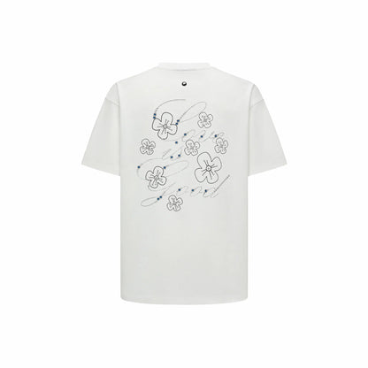 GOODBRAND GOOD Floral Hot Stamping S/S Tee White (SS25)