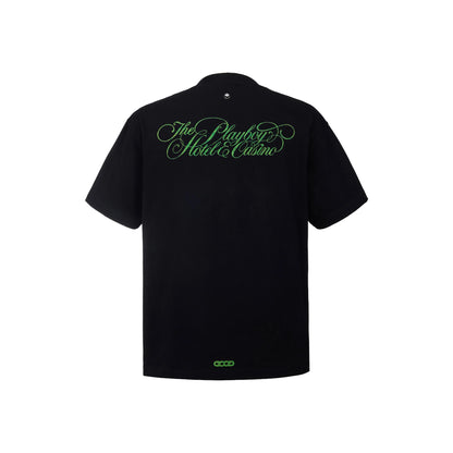 GOODBRAND x PLAYBOY Lawn Leisure Girl Logo Tee Black (SS26)