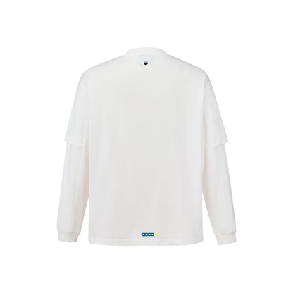 GOODBRAND Melting Ice Cream Two-Piece Long Sleeved Tee White (FW25)