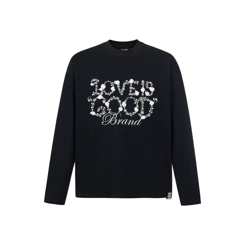 GOODBRAND Flower Fragrance Long Sleeved Tee Black (FW25)