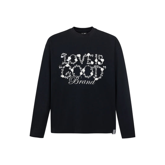 GOODBRAND Flower Fragrance Long Sleeved Tee Black (FW25)