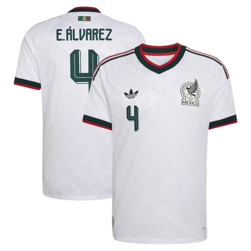 Edson Álvarez Mexico National Team 2026  Away On-Field Jersey - White