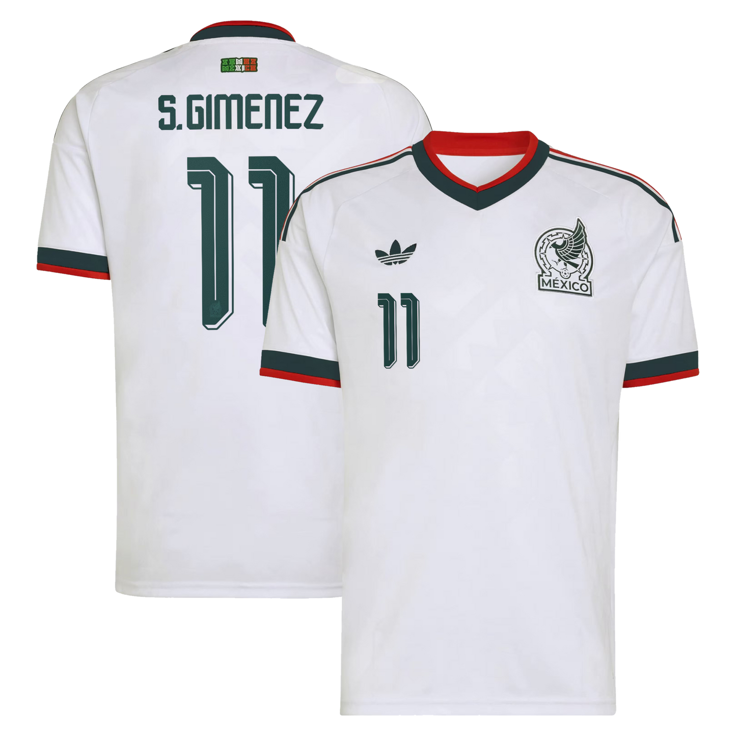 Santiago Gimenez Mexico National Team 2026  Away Replica Jersey - White