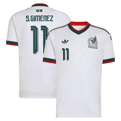 Santiago Gimenez Mexico National Team 2026  Away Replica Jersey - White