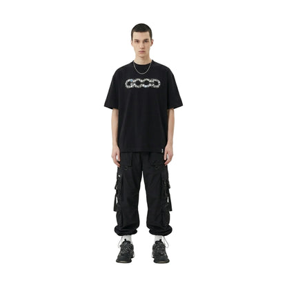 GOODBRAND Gemstone Embellished Logo Tee Black (SS26)