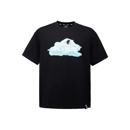 GOODBRAND x PLAYBOY Cloud Silhouette & Classic Puff Logo Tee Black (SS26)