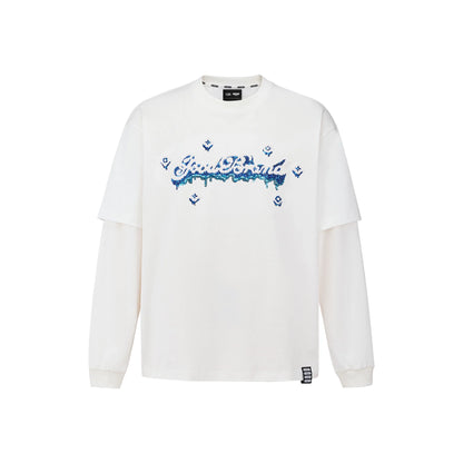GOODBRAND Melting Ice Cream Two-Piece Long Sleeved Tee White (FW25)