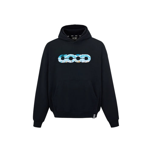 GOODBRAND GOOD Holiday Beach Embroidered Hoodie Black (FW25)