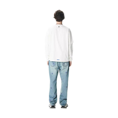 GOODBRAND Melting Ice Cream Two-Piece Long Sleeved Tee White (FW25)