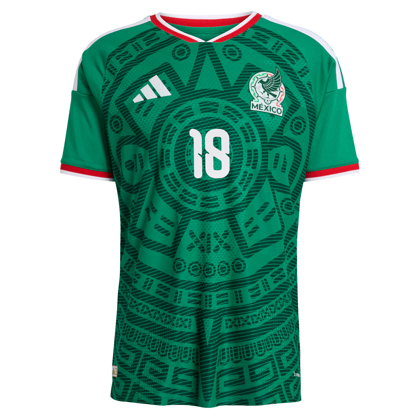 Obed Vargas Mexico National Team 2026  Home On-Field Jersey - Green