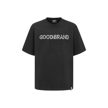 GOODBRAND Sequin Logo Tee Black (SS25)