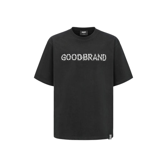GOODBRAND Sequin Logo Tee Black (SS25)
