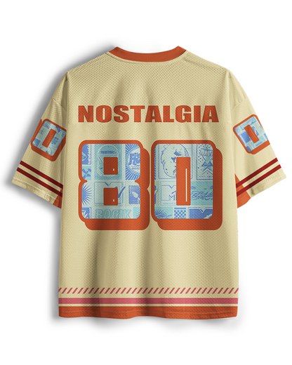 TheRetroTee I Am This Old Vintage Nostalgia Cassette Tape 1980s Mesh Jersey