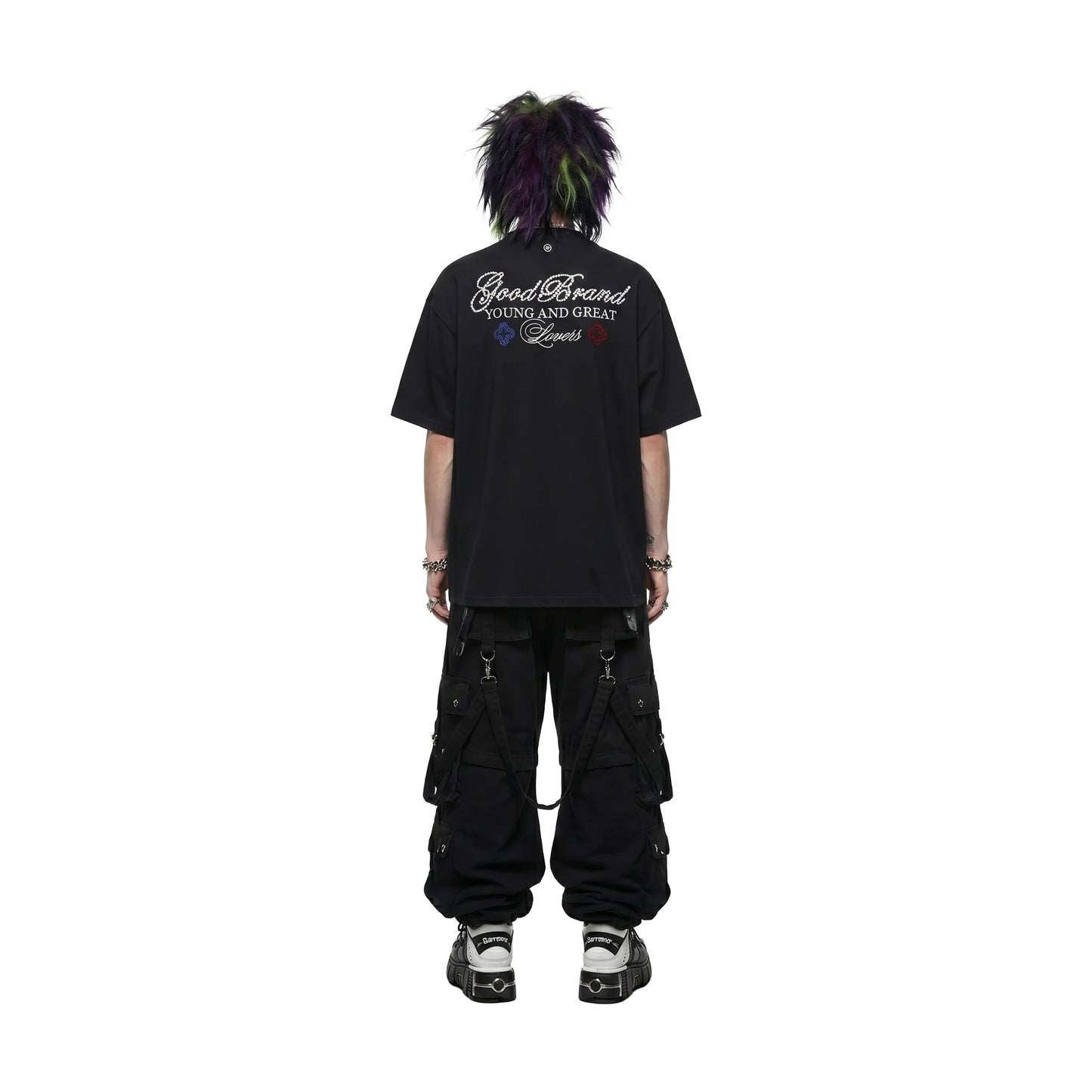 GOODBRAND Colour Floral Rhinestone Black (SS26)